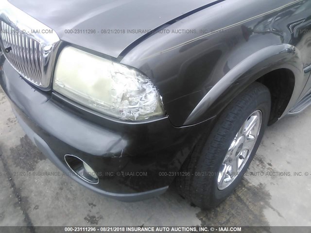 5LMEU88H05ZJ13249 - 2005 LINCOLN AVIATOR GRAY photo 6