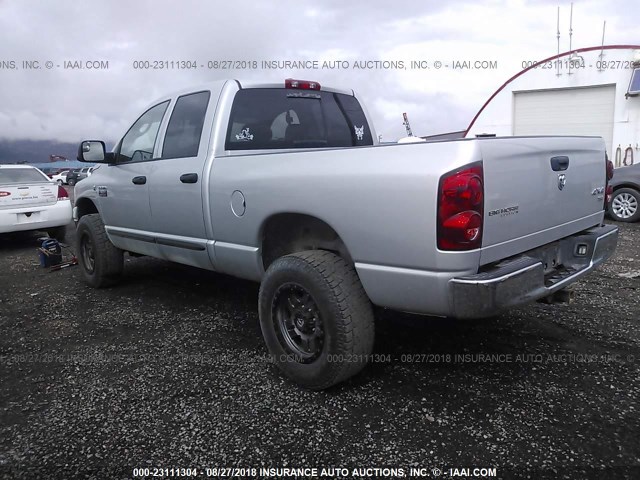 1D7KS28C07J528063 - 2007 DODGE RAM 2500 ST/SLT SILVER photo 3