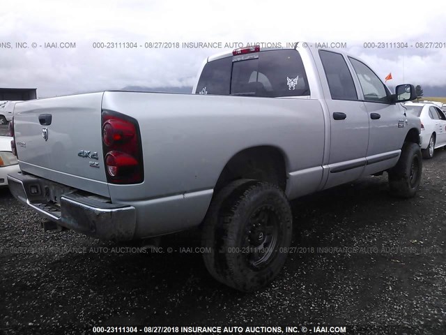 1D7KS28C07J528063 - 2007 DODGE RAM 2500 ST/SLT SILVER photo 4