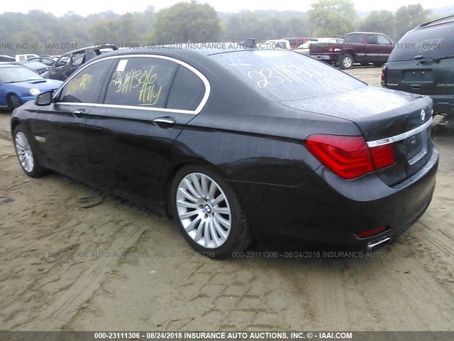 WBAKC8C5XCC436375 - 2012 BMW 750 LXI BLACK photo 3