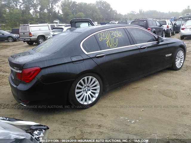 WBAKC8C5XCC436375 - 2012 BMW 750 LXI BLACK photo 4