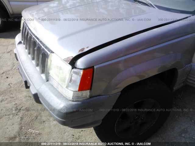 1J4GZ58Y7WC271506 - 1998 JEEP GRAND CHEROKEE LAREDO/TSI GRAY photo 6