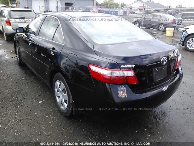 4T1BE46K37U029632 - 2007 TOYOTA CAMRY NEW GENERAT CE/LE/XLE/SE BLACK photo 3