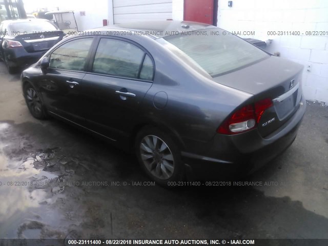 2HGFA1F9XAH549917 - 2010 HONDA CIVIC EXL 灰色 照片 3