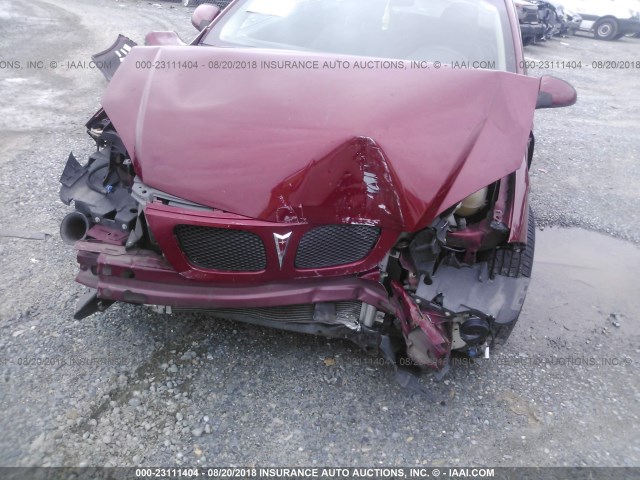 1G2AL15F777172191 - 2007 PONTIAC G5 MAROON photo 6