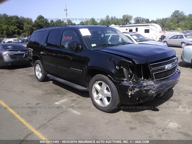 1GNFK26359R222731 - 2009 CHEVROLET SUBURBAN K1500 LT BLACK photo 1