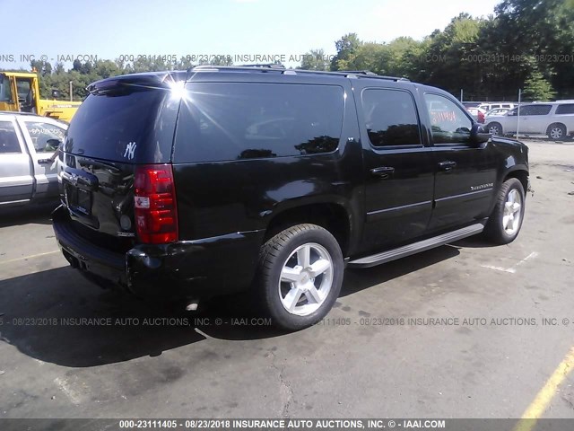 1GNFK26359R222731 - 2009 CHEVROLET SUBURBAN K1500 LT BLACK photo 4