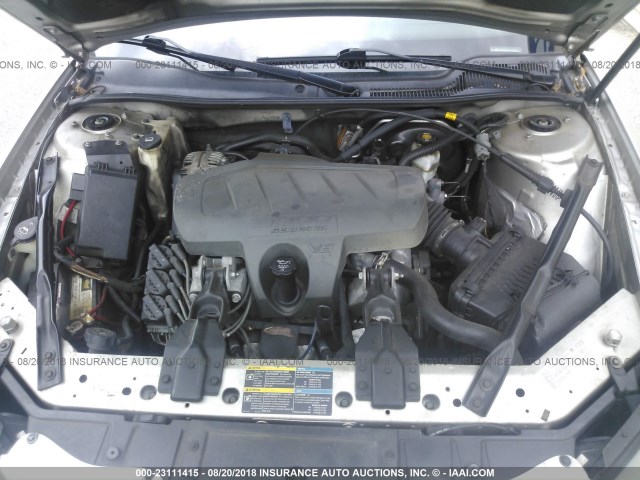 2G2WP552171183781 - 2007 PONTIAC GRAND PRIX Сріблястий фото 10