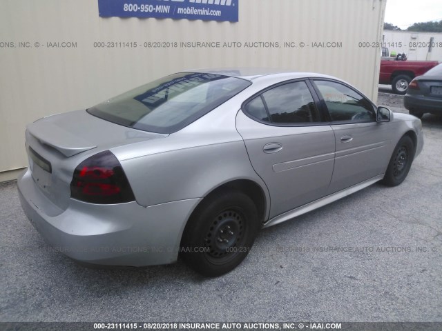 2G2WP552171183781 - 2007 PONTIAC GRAND PRIX Сріблястий фото 4