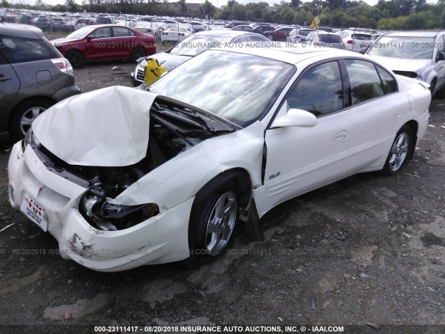 1G2HY54K34U181408 - 2004 PONTIAC BONNEVILLE SLE WHITE photo 2