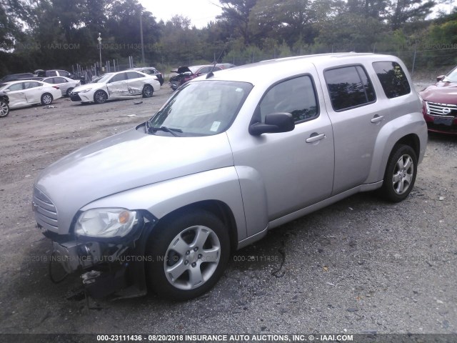 3GNDA13DX8S628274 - 2008 CHEVROLET HHR LS Plata foto 2