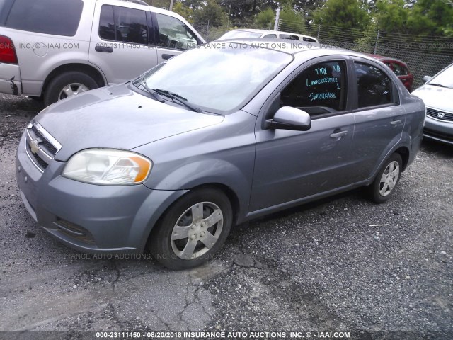KL1TD5DE6AB079823 - 2010 CHEVROLET AVEO LS/LT 灰色 照片 2