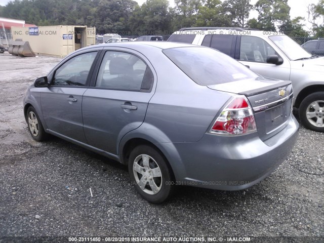 KL1TD5DE6AB079823 - 2010 CHEVROLET AVEO LS/LT 灰色 照片 3