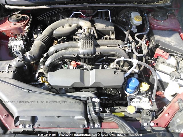 JF2GPABCXG8292793 - 2016 SUBARU CROSSTREK PREMIUM წითელი ფოტო 10