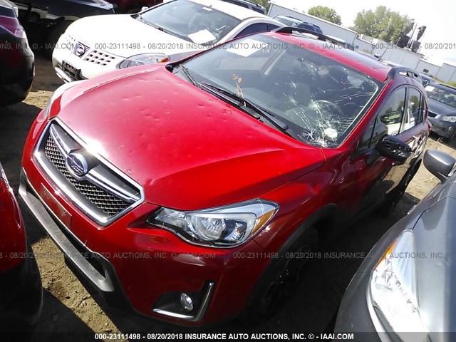 JF2GPABCXG8292793 - 2016 SUBARU CROSSTREK PREMIUM წითელი ფოტო 2
