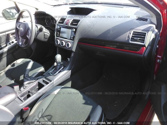 JF2GPABCXG8292793 - 2016 SUBARU CROSSTREK PREMIUM წითელი ფოტო 5