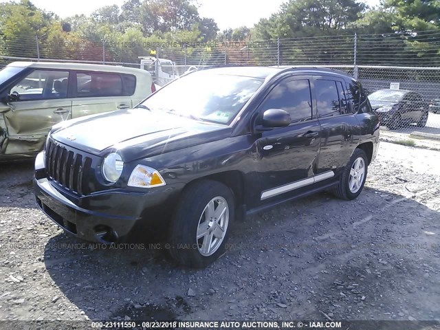 1J4NT1FA7AD617581 - 2010 JEEP COMPASS SPORT BLACK photo 2