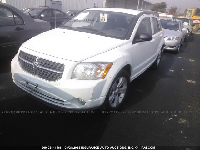 1B3CB3HA1BD117878 - 2011 DODGE CALIBER MAINSTREET WHITE photo 2