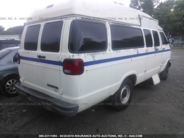 2D7LB31Z83K525693 - 2003 DODGE RAM VAN B3500 WHITE photo 4