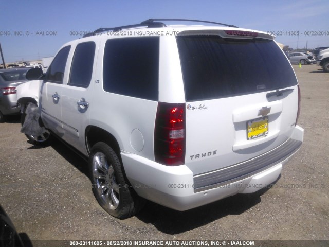 1GNFC330X9R174883 - 2009 CHEVROLET TAHOE C1500 LTZ WHITE photo 3