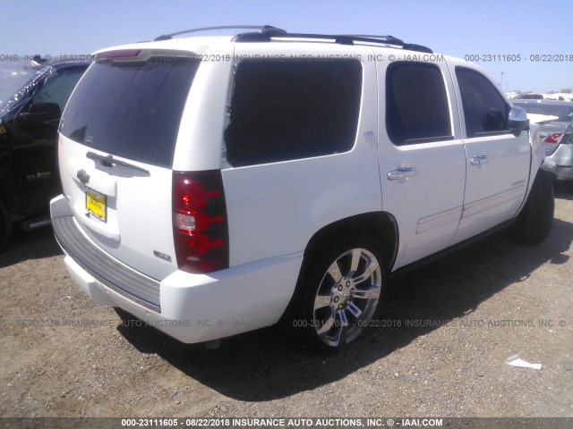 1GNFC330X9R174883 - 2009 CHEVROLET TAHOE C1500 LTZ WHITE photo 4