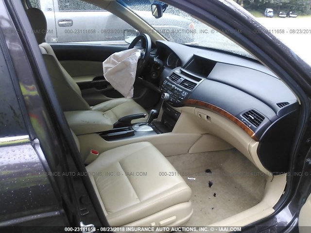 1HGCP3F82BA032941 - 2011 HONDA ACCORD EXL BROWN photo 5