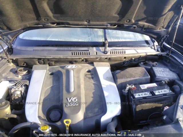 KM8SC13E74U722833 - 2004 HYUNDAI SANTA FE BLUE photo 10