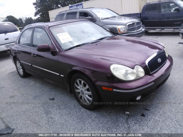 KMHWF35H43A906171 - 2003 HYUNDAI SONATA GLS/LX BURGUNDY photo 1