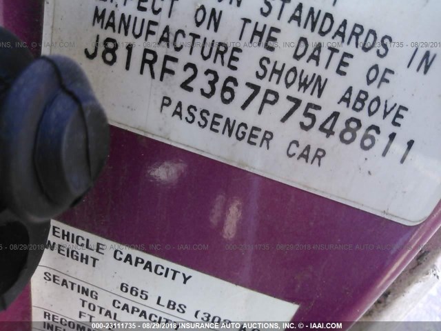 J81RF2367P7548611 - 1993 GEO STORM თეთრი ფოტო 9