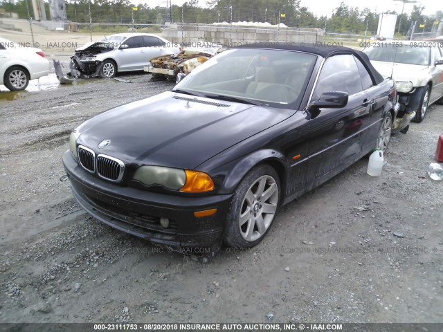 WBABR3343YEG01156 - 2000 BMW 323 CI BLACK photo 2