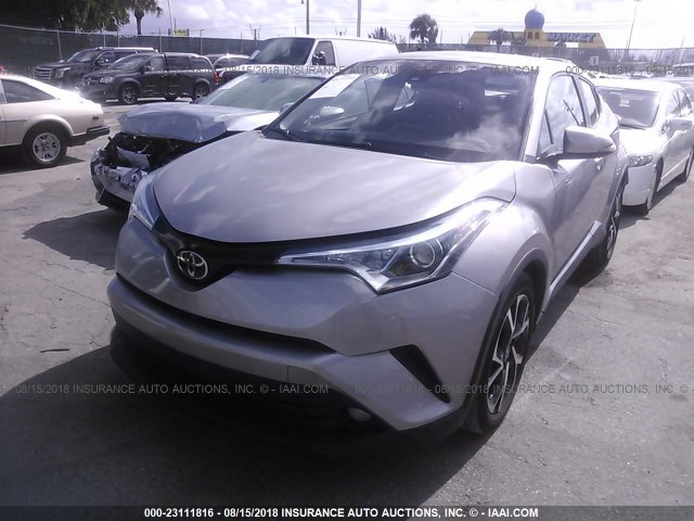 NMTKHMBX8JR004748 - 2018 TOYOTA C-HR XLE/XLE PREMIUM GRAY photo 6