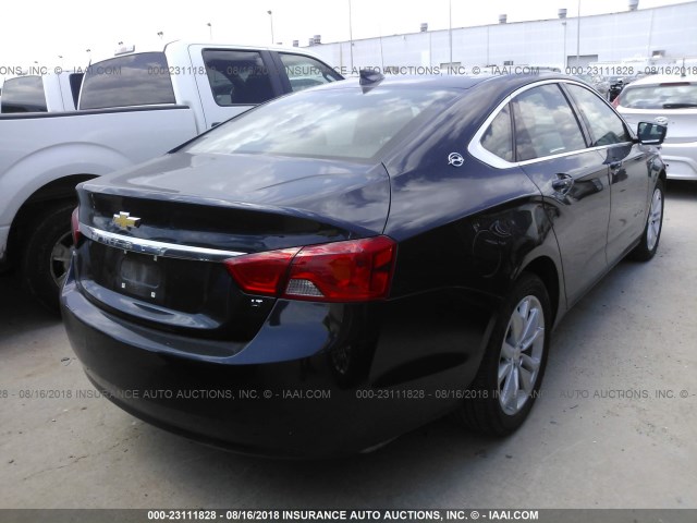 2G1105S33J9132789 - 2018 CHEVROLET IMPALA LT BLUE photo 4