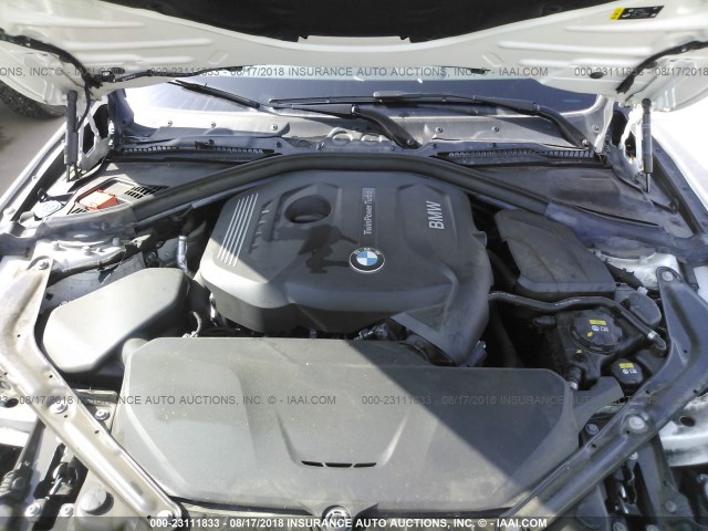 WBA4Z1C52JEC70310 - 2018 BMW 430I WHITE photo 10