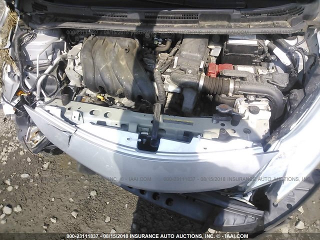 3N1CE2CP3GL408141 - 2016 NISSAN VERSA NOTE S/S PLUS/SV/SL/SR SILVER photo 10