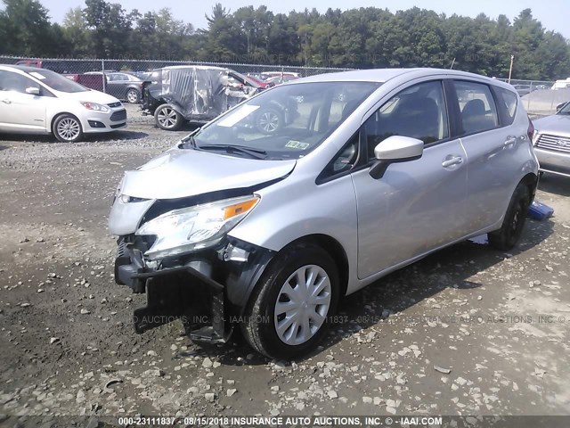 3N1CE2CP3GL408141 - 2016 NISSAN VERSA NOTE S/S PLUS/SV/SL/SR SILVER photo 2