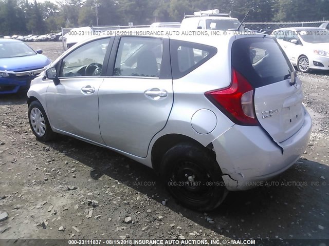 3N1CE2CP3GL408141 - 2016 NISSAN VERSA NOTE S/S PLUS/SV/SL/SR SILVER photo 3