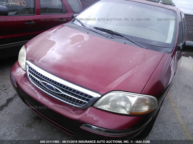 2FMZA5244YBC72946 - 2000 FORD WINDSTAR SE RED photo 2