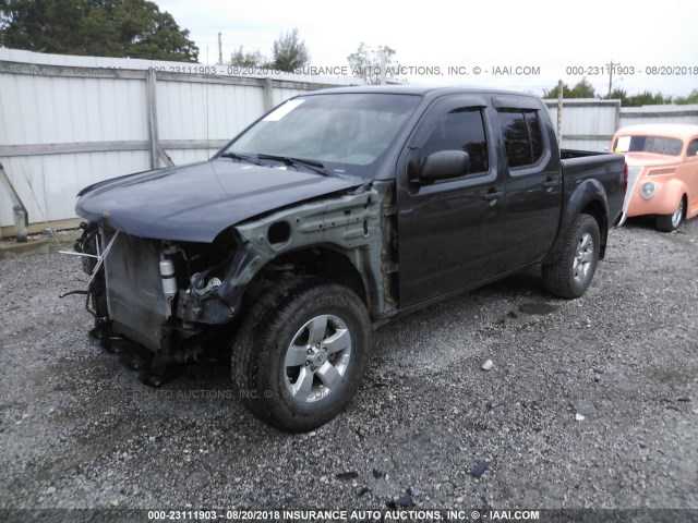 1N6AD0EV5AC401084 - 2010 NISSAN FRONTIER CREW CAB SE/LE/NISMO GRAY photo 2