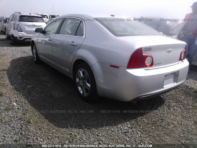 1G1ZH57B79F105349 - 2009 CHEVROLET MALIBU 1LT 银色 照片 3