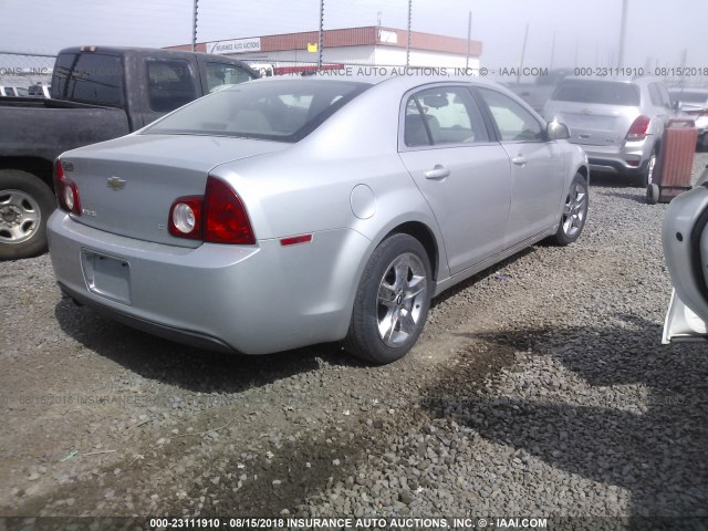 1G1ZH57B79F105349 - 2009 CHEVROLET MALIBU 1LT 银色 照片 4