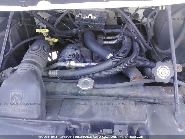 2B5WB35Y21K548515 - 2001 DODGE RAM WAGON B3500 WHITE photo 10