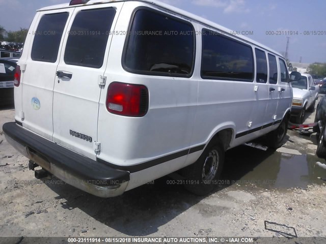 2B5WB35Y21K548515 - 2001 DODGE RAM WAGON B3500 WHITE photo 4