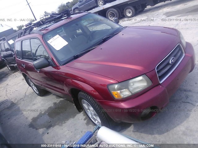 JF1SG65624H739694 - 2004 SUBARU FORESTER 2.5XS წითელი ფოტო 1