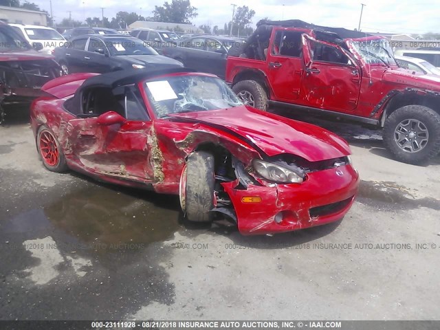 JM1NB353130310697 - 2003 MAZDA MX-5 MIATA LS RED photo 1