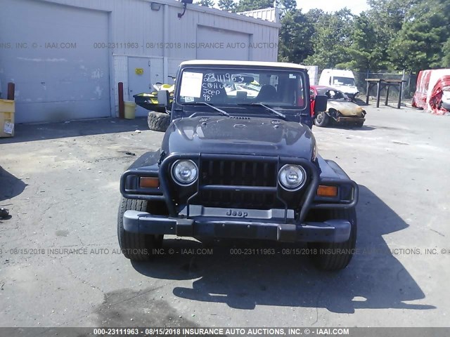 1J4FY49S1WP718228 - 1998 JEEP WRANGLER / TJ SAHARA BLACK photo 6