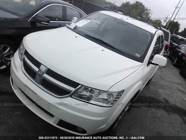 3D4PH9FV4AT234888 - 2010 DODGE JOURNEY R/T WHITE photo 2