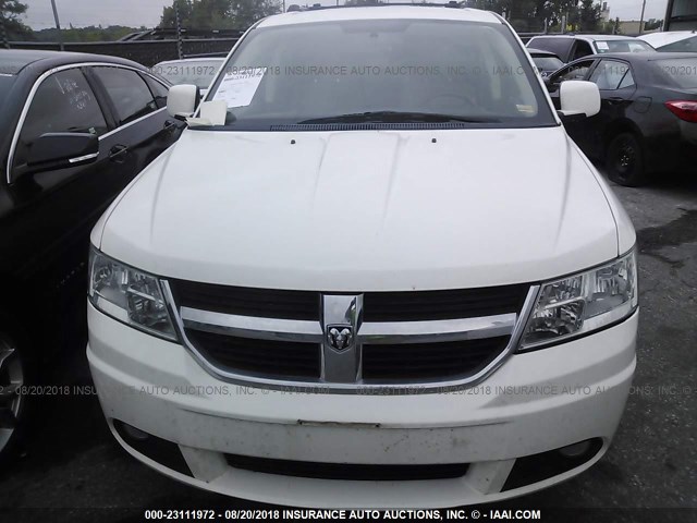 3D4PH9FV4AT234888 - 2010 DODGE JOURNEY R/T WHITE photo 6