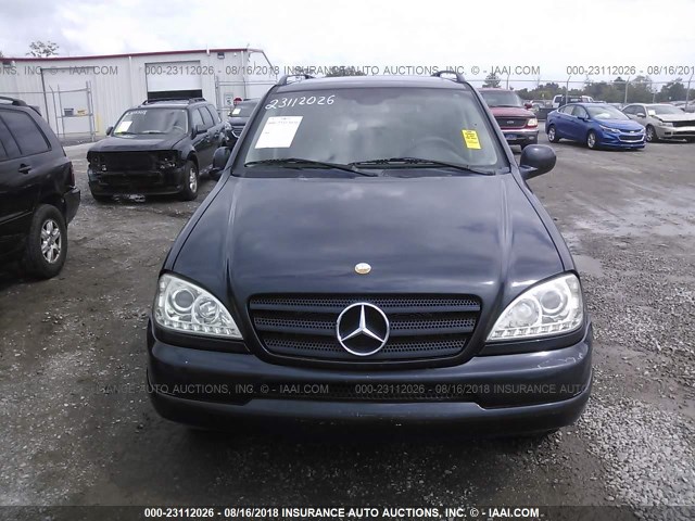 4JGAB54E31A266671 - 2001 MERCEDES-BENZ ML 320 Navy photo 6