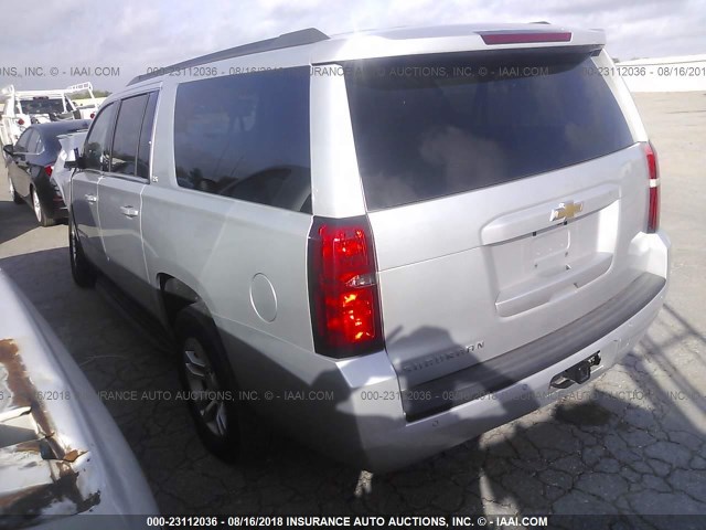 1GNSCGEC6GR346482 - 2016 CHEVROLET SUBURBAN C1500  LS SILVER photo 3