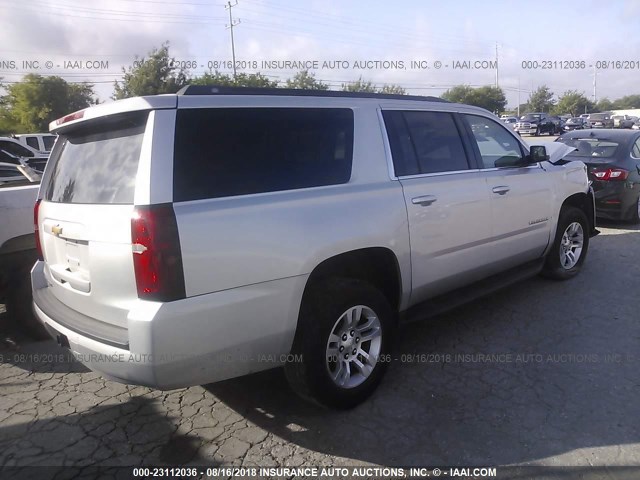 1GNSCGEC6GR346482 - 2016 CHEVROLET SUBURBAN C1500  LS SILVER photo 4